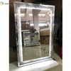 Top Design WXM-2593 LED 3-Farben-LED-Lichtspiegel Diamant Stilvoller Schminkspiegel Wohnzimmerspiegel