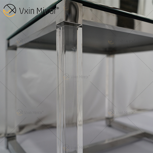 Vanity Modern WXF-139-2 Acryl-Silber-Glas-Möbel Nachttisch mit Schubladen verspiegelter Nachttisch für Schlafzimmer