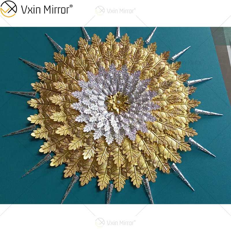 Die neueste Vxin WXPP-39 3D Abstrakte Wandkunst Metall Wandkunst Dekor Wohnkultur Luxus Wohnzimmer gerahmt für Home Set zum Verkauf