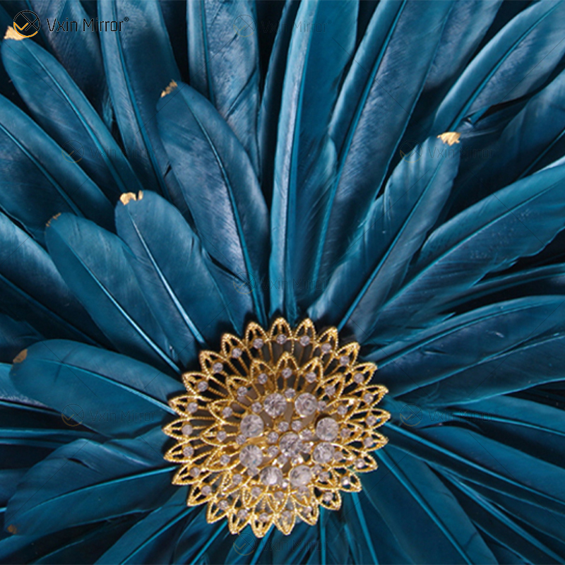 Die neueste Vxin WXPA-01 Blumenfarbe für Wohnkultur, Wandkunst, Metallfeder, hängendes Bild für Wohnzimmer, zum Verkauf