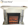 Heißer Verkauf 2020 WXWF-043 Crushed Diamond Mirror Kamin mit Hot Wind Insert