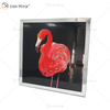 Vxin WXMA-57 Kristall-Porzellan-Gemälde, Harz, Flamingo, bedeckter Rahmen, dekorativer Spiegel, Wandkunst