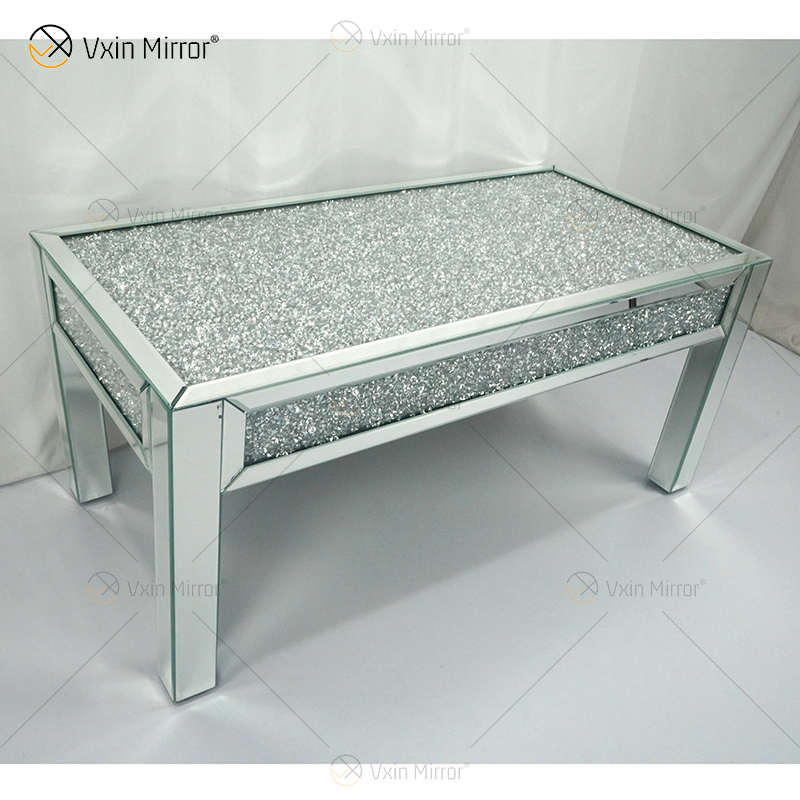 WXF-160 Coffee Crushed Diamond Sparkly Beistelltisch für Wohnzimmer