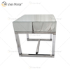 Vanity Modern WXF-139-2 Acryl-Silber-Glas-Möbel Nachttisch mit Schubladen verspiegelter Nachttisch für Schlafzimmer