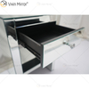 Vanity Modern WXF-242 Silberne Möbel Kristall Nachttisch mit 1 Schublade verspiegelter Nachttisch