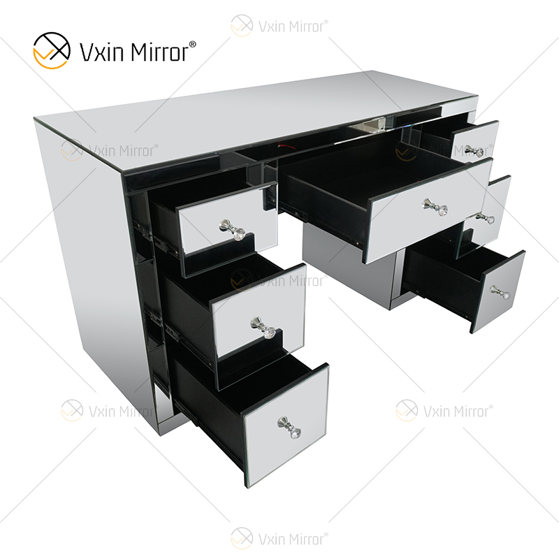 Factory Supply WXF-125 Moderne silberverspiegelte Schminktisch-Kommode