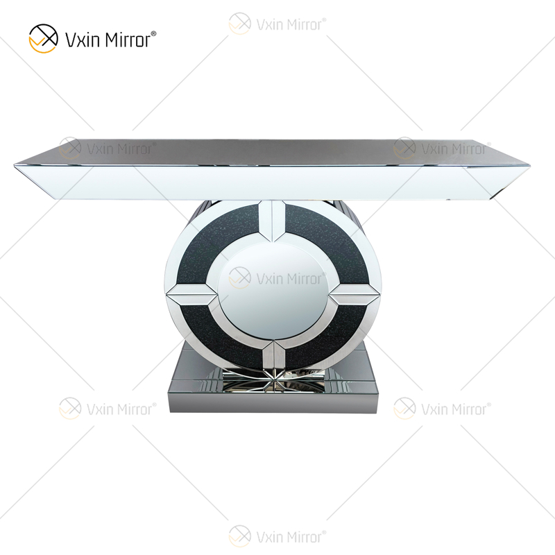 Home Decor WXWF-533 Schwarz Luxus Crushed Diamond Spiegel Konsolentisch Lounge Möbel
