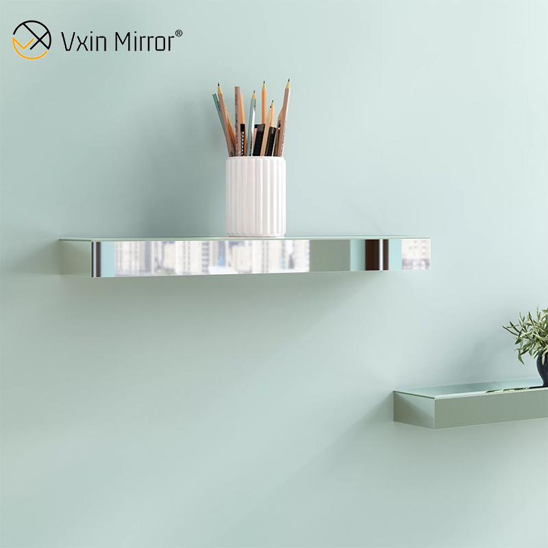 Vxin Factory Supply Silbernes Wanddekor Silbernes Glasspiegel-Wandregal für die Wand
