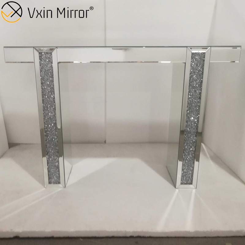 Verspiegelter Schreibtisch Schminktisch Schminktisch Möbel Glas Konsolentisch Schlafzimmer Arbeitszimmer Home Office WXWF-731
