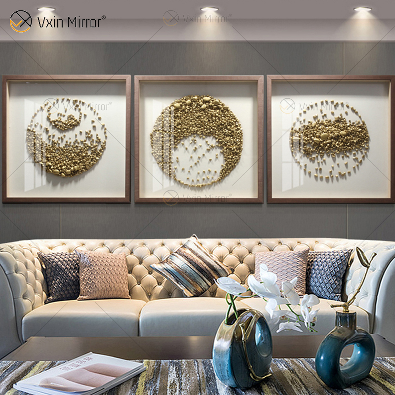 Modernes Design Vxin WXPA-015 Metallwandkunst-Dekor-Ausgangsdekorationsstücke Luxus-Wohnzimmer für Zuhause zum Verkauf
