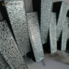 Hohe Qualität WXM-1138 Wanddekoration Diamond Shade Silber 3D Glas Wandbehang Spiegel