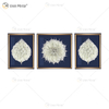 Das neueste Vxin WXPA-028 Real Leaves Paint für Home Decor Wall Art Hanging Picture for Living Room Set zum Verkauf
