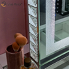 Vanity Hollywood LED mit Bluetooth WXDL-1208 Kristallsand-Tischplatte Ovaler Schminkspiegel im dekorativen Stil für Schlafzimmer-Sets