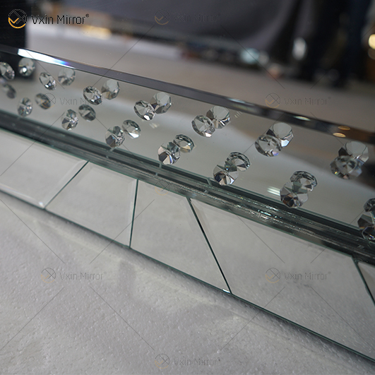 Gute Qualität WXM-761 Crystal Vanity Set Wandspiegel mit Wanddekor Beleuchteter Spiegel