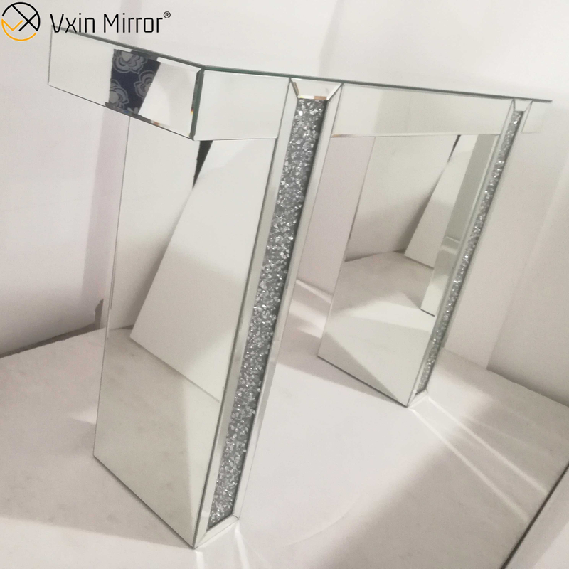 Verspiegelter Schreibtisch Schminktisch Schminktisch Möbel Glas Konsolentisch Schlafzimmer Arbeitszimmer Home Office WXWF-731