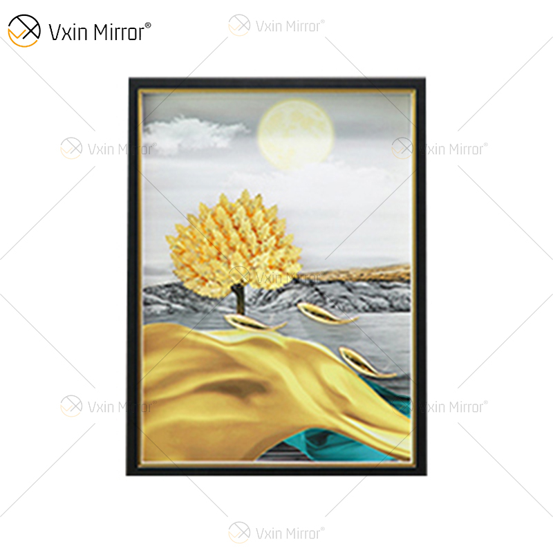 Das neueste Vxin WXPA-024 3D-abstraktes Metall-Wand-Kunst-Dekor-Ausgangsdekoration-Luxus-Wohnzimmer gerahmt für Zuhause-Set zum Verkauf