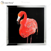 Vxin WXMA-57 Kristall-Porzellan-Gemälde, Harz, Flamingo, bedeckter Rahmen, dekorativer Spiegel, Wandkunst