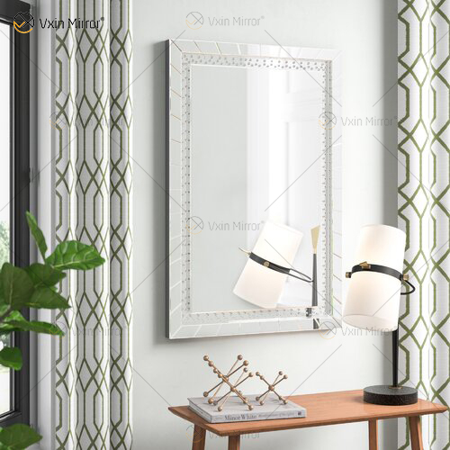 Gute Qualität WXM-761 Crystal Vanity Set Wandspiegel mit Wanddekor Beleuchteter Spiegel