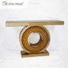 Heißer Verkauf 1000 Stück WXF-039 Golden Brown Luxury Console Table mit Mirror Mirror Console Table
