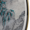 Antiker Stil Vxin WXPP-86 Simplicity Trees Paint Framed Mirror Wall Art Feather Hanging Picture for Living Room Set for Sale