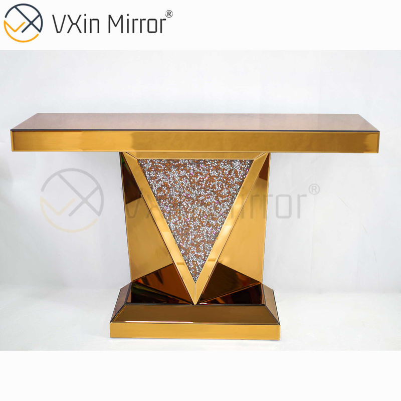 Günstige Vxin Moderne Wohnzimmermöbel Wohnkultur Crush Diamond Luxusmöbel Set Spiegel Konsolentisch