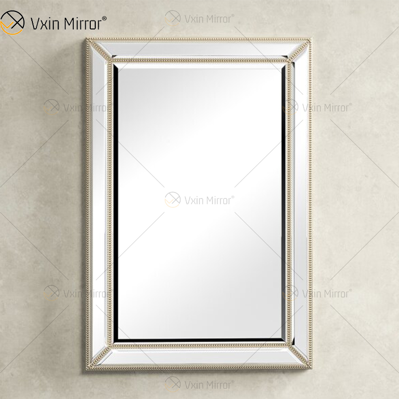 Gute Qualität WXM-1630 Luxus Champagner Gold Wandspiegel Wanddekoration für Wohnzimmer Schlafzimmer