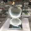 Silberner Tisch LED 3D Couchtisch Beleuchteter Unendlichkeitsspiegel Tunnel Sparkle Verspiegelter O-förmiger Konsolentisch Beistelltisch WXF-290