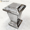 Vxin Mirror WXF-725 Moderner Rechteck-Diamant-Spiegel-Beistelltisch 3D-Spiegel-Beistelltisch für Wohnzimmer