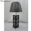 Vxin Supply Gothic Style WXTL-79 Tischspiegellampe mit silbernem schwarzem Totenkopf und Lampenschirm für Hotel