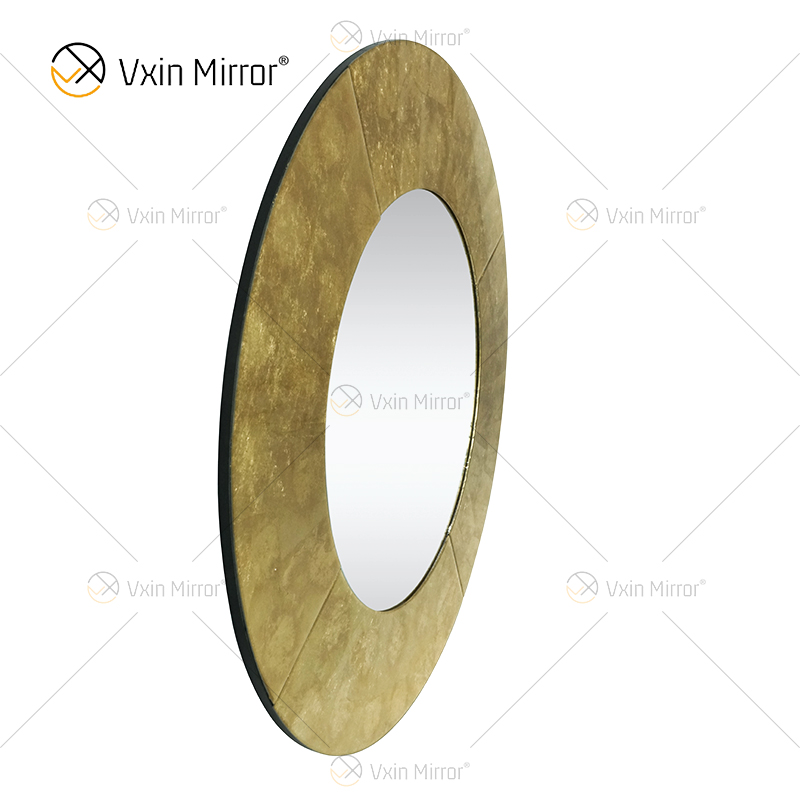 Hotel Supply Spain Design WXM-2497 Runder Luxus-Wandspiegel mit Blattgold