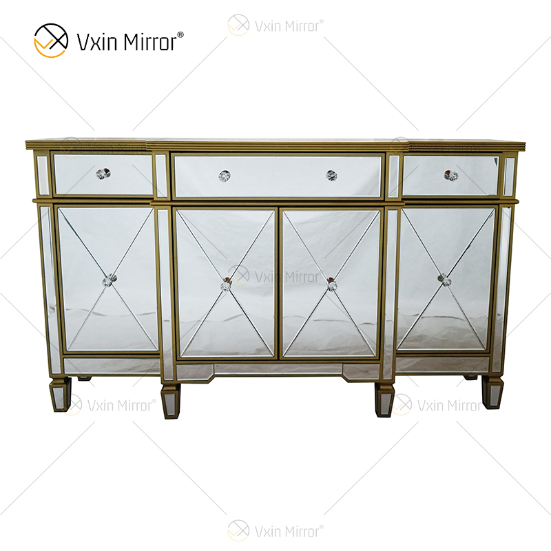 WXF-027-1 Luxus-Haushaltswaren-Schrank aus Glas mit Muti-Schubladen