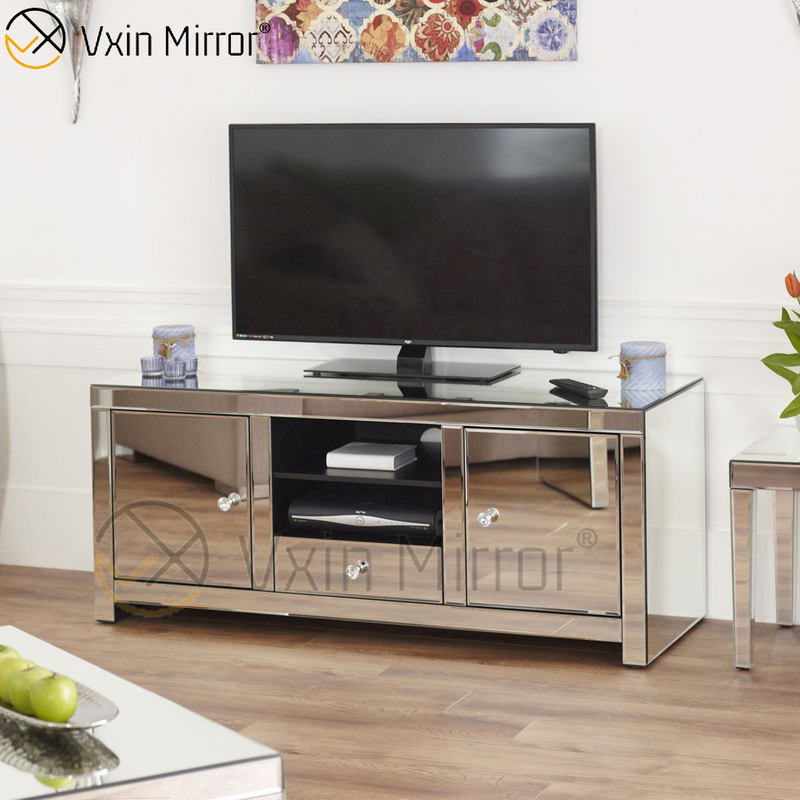 Spiegelglasmöbel Moderner verspiegelter TV-Ständer