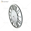 Heißer Verkauf WXMC-04 Moderne Wand Dekorative Elegante Römische Ziffer Design Silber Und Gold Wandspiegel Uhr