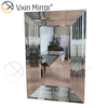 Design Wall Decoration WXM-1529 Verspiegelter Wandkunst-Silber-Rechteck-Wandspiegel