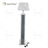 WXFL-032 Wohnzimmer-Silber-Kristall-Stehlampe mit Lampenschirm für Hotel-Spiegellampe