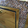 Luxury Decor WXF-099 Schrank mit goldverspiegelten Diamanten und Muti-Schubladen
