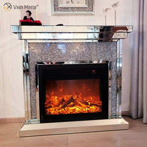 Heißer Verkauf Vxin Mirror WXWF-020 Crushed Diamond Mirror Kamin