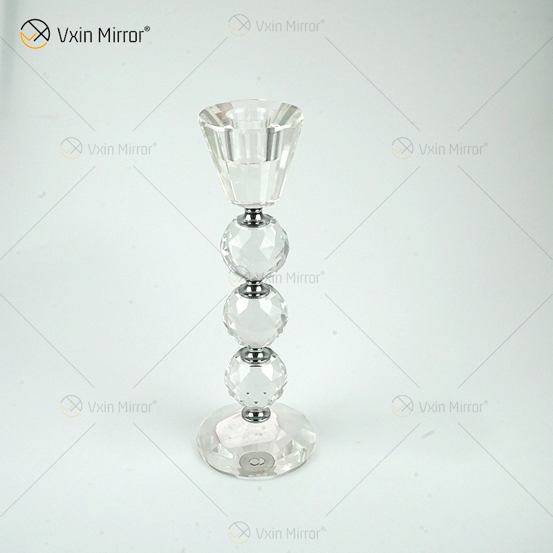 Vxin Mirror Beliebter VX-08 Silberner eleganter Kerzenhalter Kristallkerzenhalter
