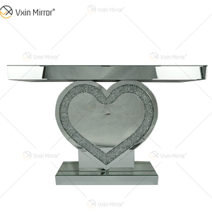 Großverkauf der Fabrik WXF-508 Spiegel-Konsolentisch Diamond Crystal Heart-shaped Konsolentische