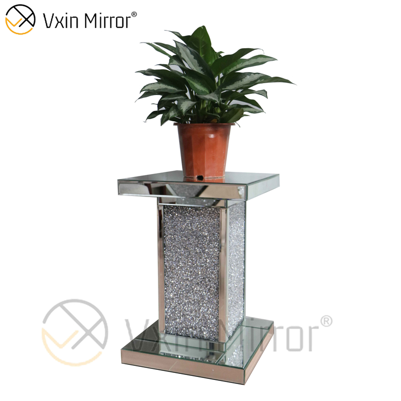 Living Room Decor Vxin WXWF-723 Moderner Beistelltisch Silber Crushed Diamond Beistelltisch