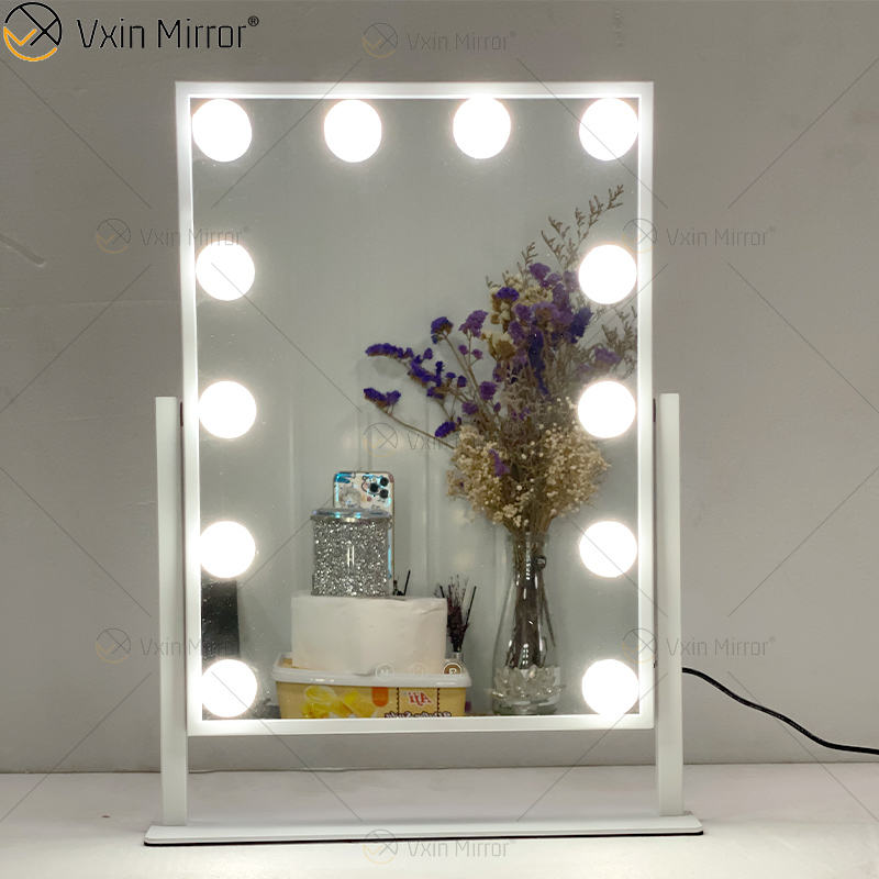Ovaler dekorativer WXDL-122 Vanity Set Spiegel Hollywood Schminkspiegel mit LED-Licht für Schlafzimmer