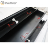 Glass Decor WXF-243 Silberner moderner verspiegelter Schrank mit Muti-Schubladen