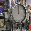 Fabrikneues Design WXMC- Crystal Silver Mirror Rectangle Tischuhr