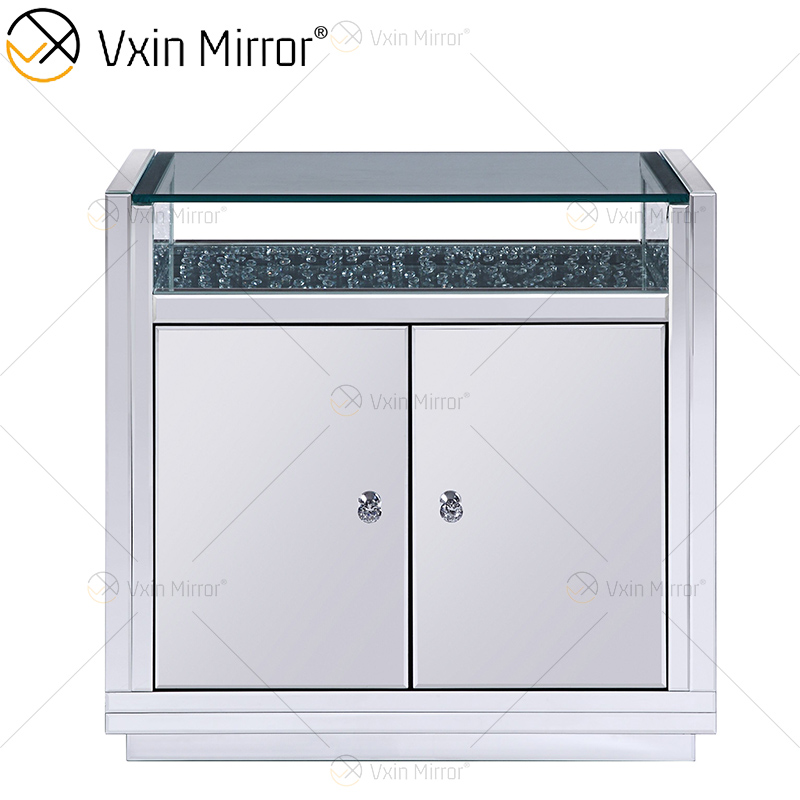 LED Design WXF-2124 achteckige Perlen Mode Make-up Spiegelschrank Match LED Spiegel Custom Plug