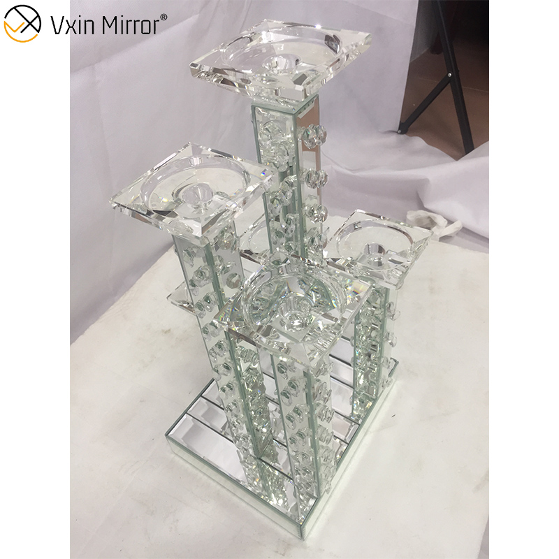 Professionelle Fabrik Vxin WXCH-22 Acryl Diamanten Glaskerzenhalter 6 Kerzenbecher