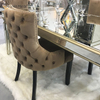 Facoty Supply Esstisch Luxury WXF-0309 Pure Gold Frame Homemade Mirrored Dining Table