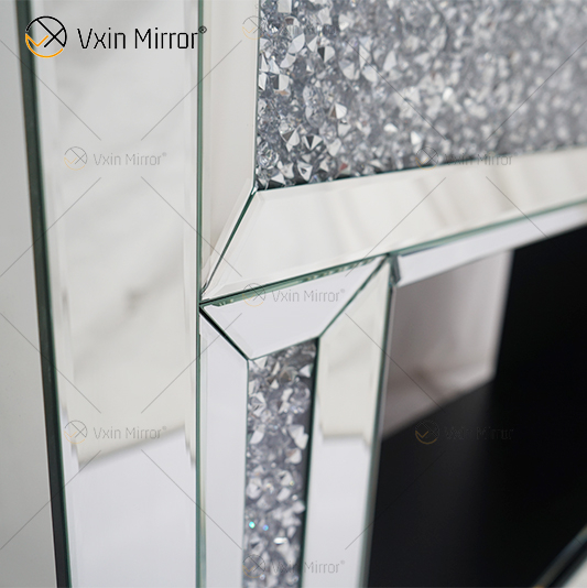 Floating Sparkle Crystal Mirrore Kamin WXWF-1106 mit Einsätzen im heißen Verkauf