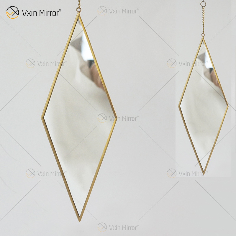 Golden Vxin Einzigartige Wanddekoration Gold Metallrahmen Dekorative Spiegel Luxus Einfacher und Stilvoller Wandspiegel