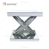 WXWF-128 Home Decor Crystal Silver Glass Möbel verspiegelter Beistelltisch