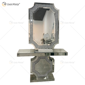 Der neueste Vxin Mirror Silver Furniture Crush Diamond Konsolentisch verspiegelt mit Längenspiegel